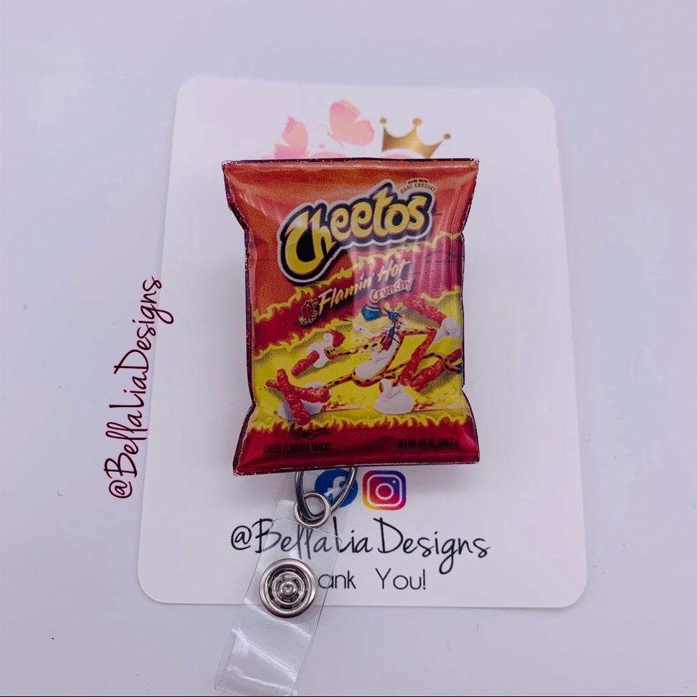 Hot Cheetos Badge Reel